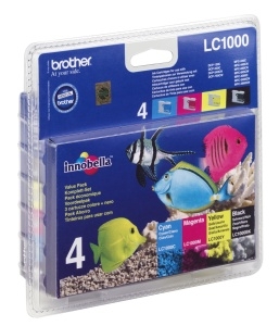 Cartridge Brother LC-1000VALBP, Multipack CMYK, originál