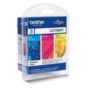 Cartridge Brother LC-1100HYRBWBP, Multipack CMY, originál