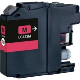 Cartridge Brother LC-123M, Magenta, kompatibilný s čipom