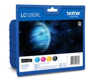 Cartridge Brother LC-1280XLVALBP, Multipack CMYK, originál