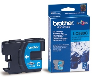 Cartridge Brother LC-980C, Cyan, originál