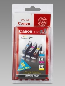 Cartridge Canon CLI-521 Multipack CMY, originál