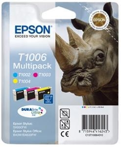 Cartridge Epson T1006, Multipack CMY, originál