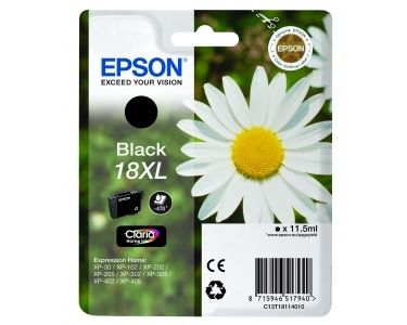 Cartridge Epson T1811, Black, originál