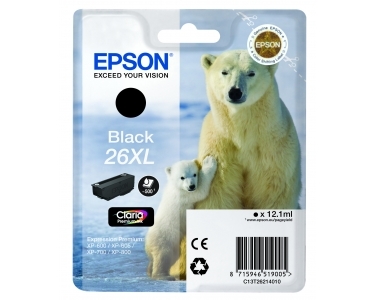 Cartridge Epson T2621, Black, originál