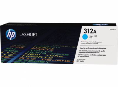 Toner HP CF381A, Cyan, originál